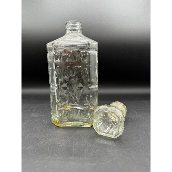 Monarch Wine MANISCHEWITZ Clear Glass 10" Decanter w/ Original Stopper - Picture 5 of 8